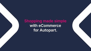 eCommerce for Autopart Web demo