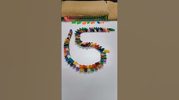 🌟 Domino Effect 🌈R everse ASMR Video #shorts #satisfying #asmr #domino #reverse