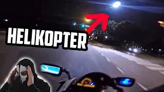 BIKER WIRD VON HELIKOPTER VERFOLGT | Moji reagiert