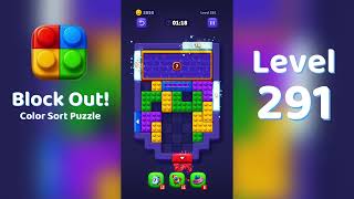 Block Out Level 291 Walkthrough 🧩 | All Levels Solution | Mini Boss