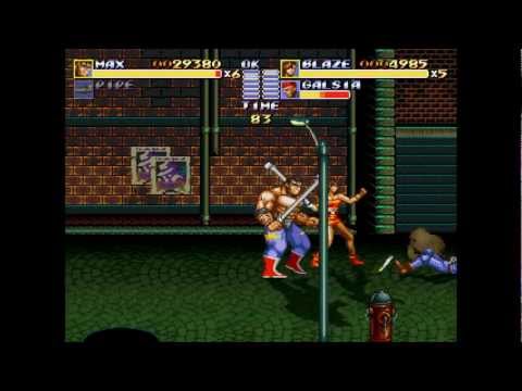 Streets Of Rage Remake Прохождение (SOR2 Rus) - Уровень (1-4) Part 1/2