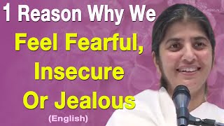 1 Reason Why We Feel Fearful, Insecure Or Jealous: Part 2: BK Shivani: English