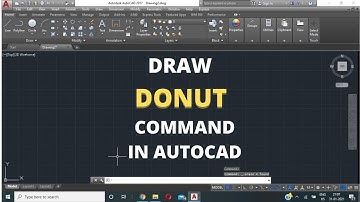 How to use donut command in autoCAD tamil | How to draw donut command in autoCAD|