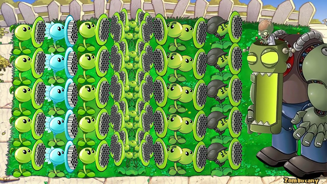 All Super Pea PvZ Vs Giga Gargantuar Vs Dr Zomboss Plants Vs Zombies ...