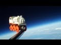 Toy train goes to space
