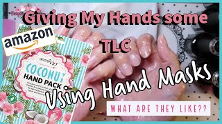 Testing out dermav10 hand pack nail care gloves from amazon Given my hands some TLC! Will they work?
