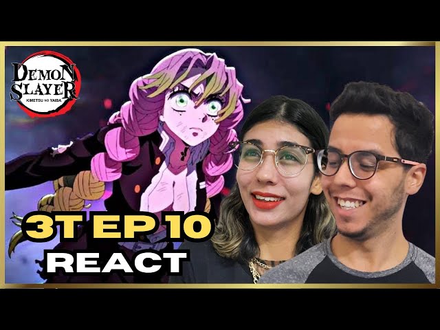 MITSURI KANROJI VS ZOHAKUTEN (HANTENGU) React EP 10  Temporada 3 KIMETSU  NO YAIBA ( DEMON SLAYER ) 