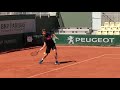 Stan Wawrinka practice【Roland Garros 2017】 ワウリンカの練習 全仏オープン2017