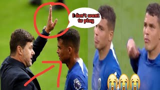 How Thiago Silva reacted to being subbed on in Chelsea’s 5-0 defeat to Arsenal last night