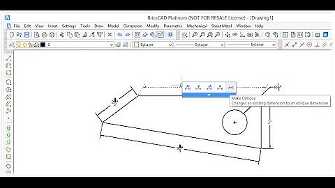 Associative Dimensions - BricsCAD for AutoCAD® Users
