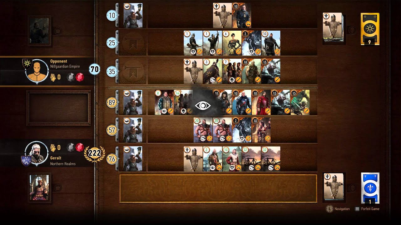 Witcher 3 - Gwent Tournament w/ Northern Realms Deck - YouTube