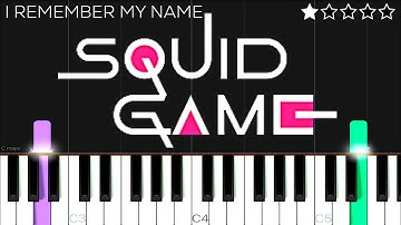 SQUID GAME OST - I Remember My Name | EASY Piano Tutorial