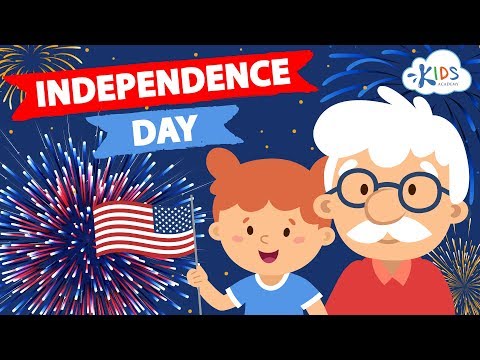 मुलांसाठी 4 जुलै - स्वातंत्र्य दिन | मुलांसाठी मनोरंजक तथ्यांसह कथा | मुलांची अकादमी