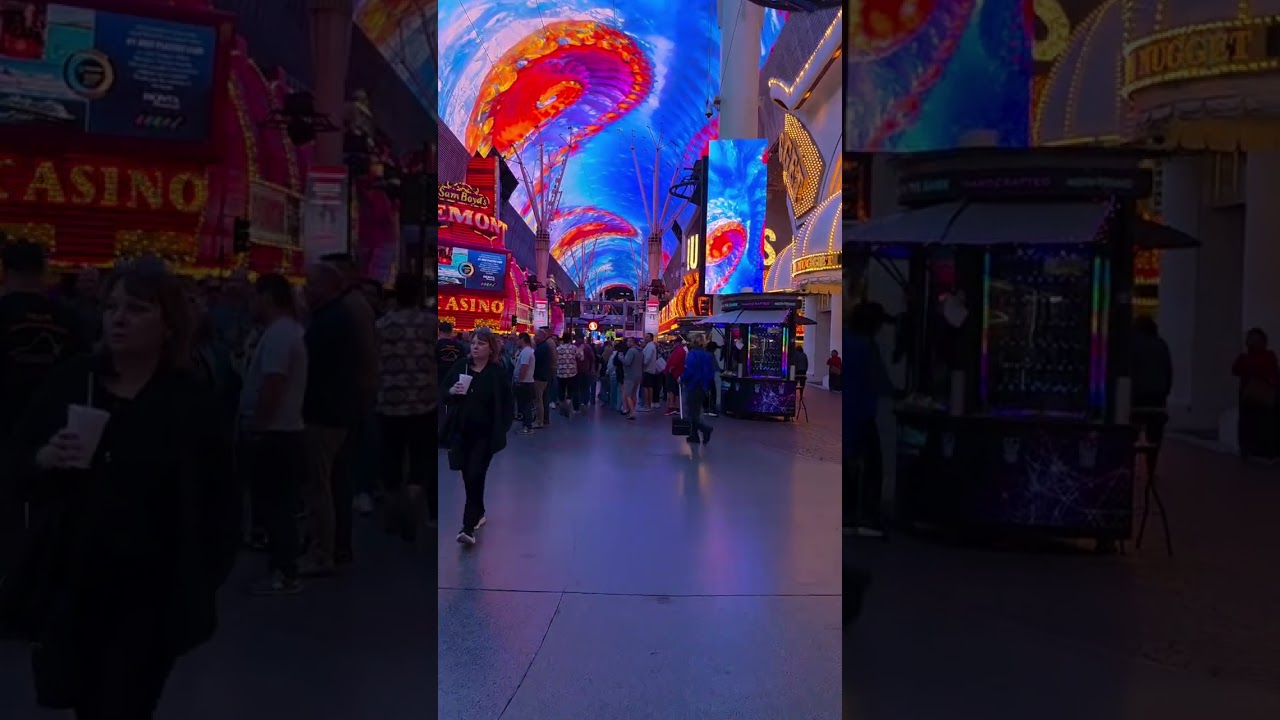 Fremont street las vegas night scenes 