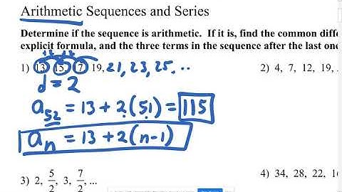 Kuta Software Arithmetic Sequences and Series 01