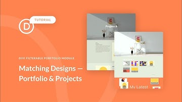 Create Matching Portfolio & Projects with Divi