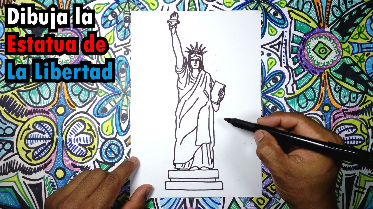 Aprende a dibujar la estatua de La Libertad en NuevaYork - YouTube