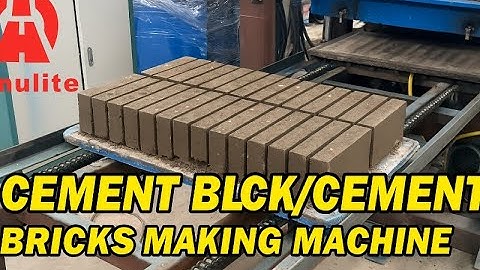 Amazing Amulite Cement Block Making Machine | Fully Automatic Concrete Brick Production Line