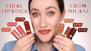 I TRIED THE VIRAL MILANI LIPSTICKS!!! 😍🤩🥰