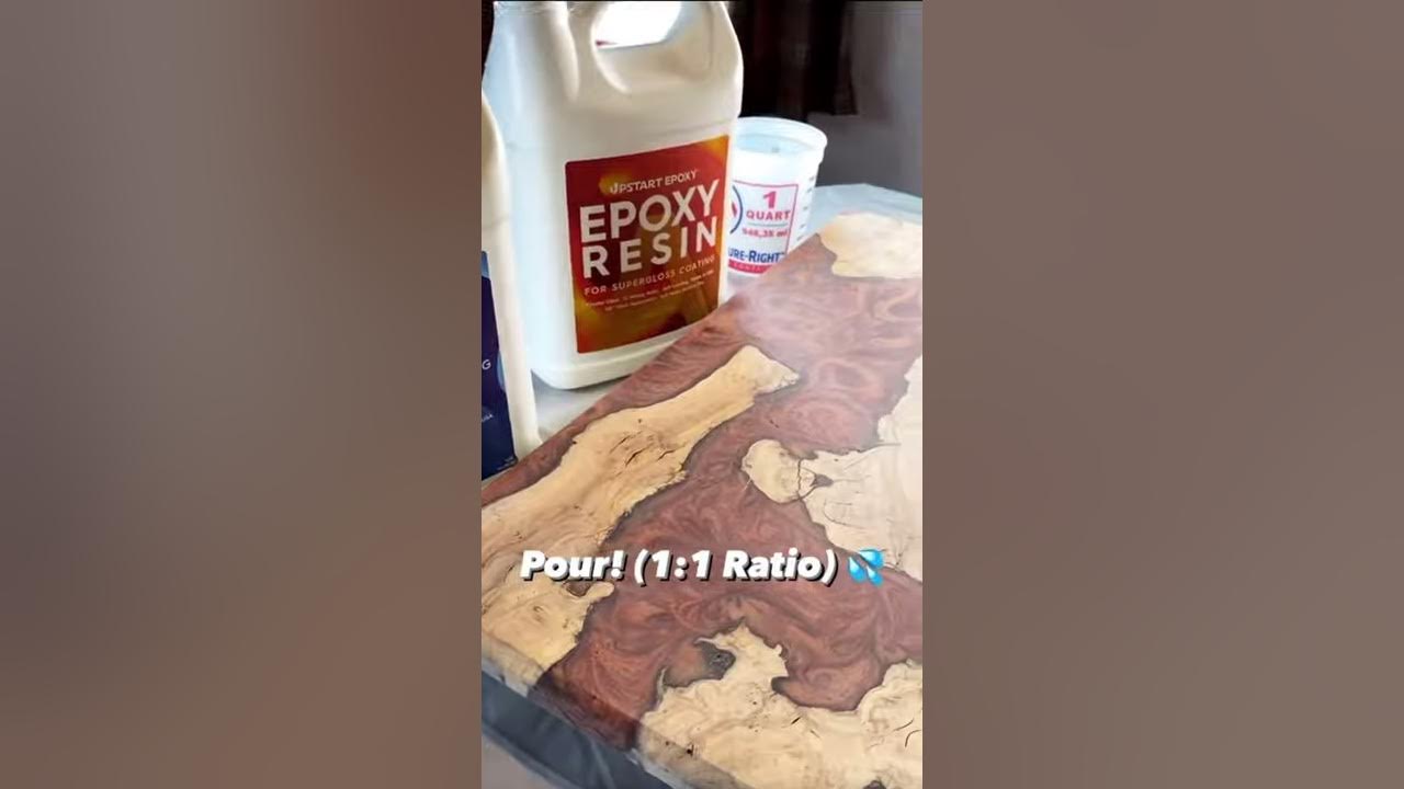 Liquid Copper Epoxy Resin Serving Tray