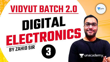 Digital Electronics | L:3 | #RVUNL #HAL #HPCL #DFCCIL Preparation | Vidyut 2.0 | Zahid Sir