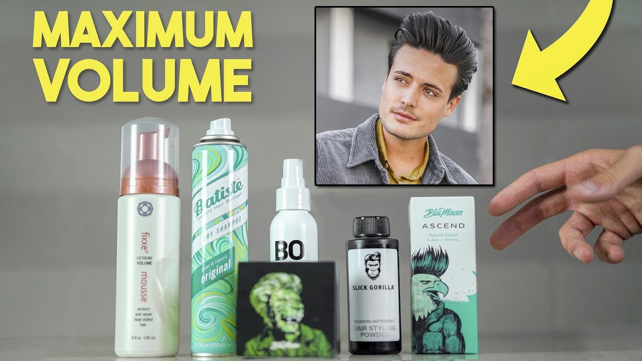 The Best Hair Products For VOLUME | Mens Hair Tips - thptnganamst.edu.vn