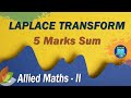 Allied Maths 2 - Laplace - 5 Marks - Part1 - Sums - Shifting Property Sums - Benazir Education
