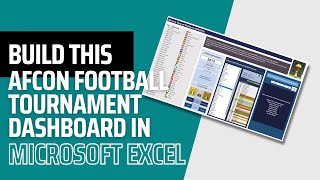 Build this AFCON Football Tournament Dashboard in Microsoft Excel