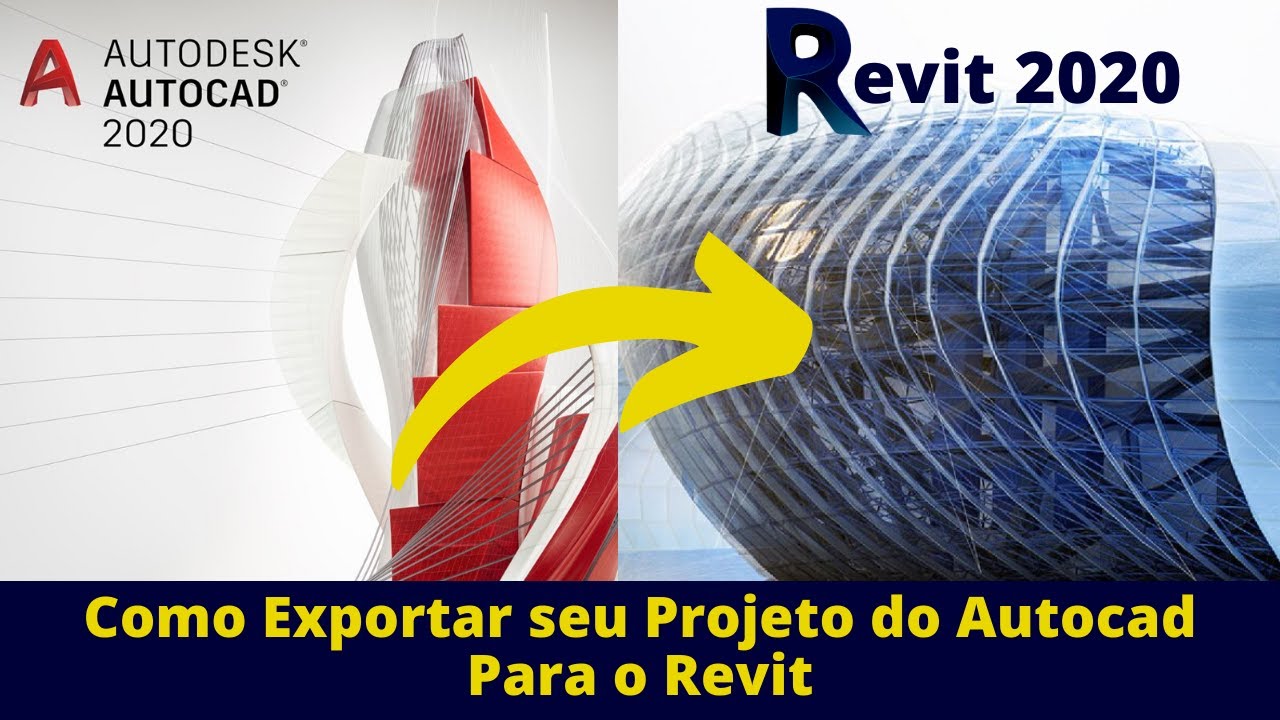 Como exportar o projeto do Autocad para o Revit - YouTube