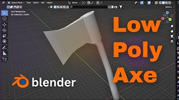 How to Model a Low Poly Axe in Blender | Beginner Tutorial