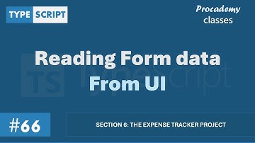 #66 Formuliergegevens lezen vanuit de gebruikersinterface | Expense Tracker-project | Een complet...