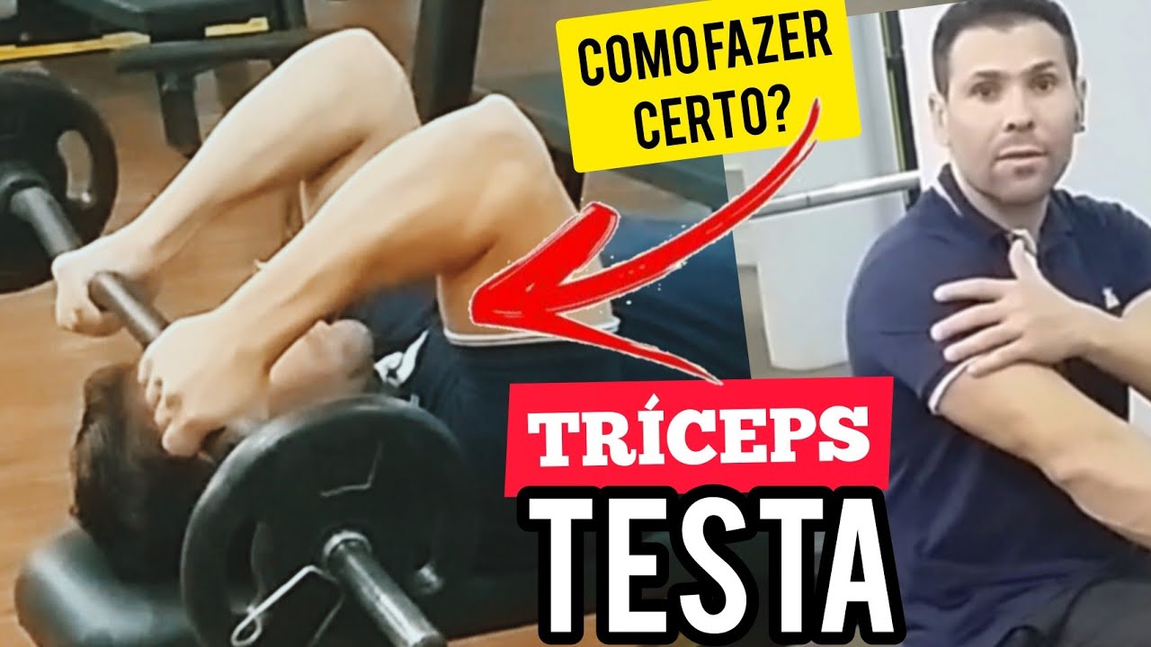 TRÍCEPS INVERTIDO BARRA W COMO FAZER CERTO 🤔 YouTube