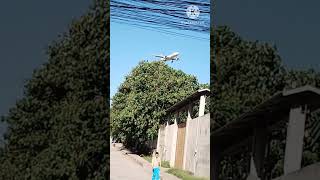 #construction #shortvideo #cebupacific #aviation #plane flying above 2storey building