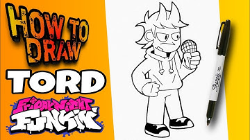 HOW TO DRAW FRIDAY NIGHT FUNKIN TORD MODE | STEP BY STEP | como dibujar a tord de fnf | paso a paso