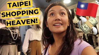 CHEAP SHOPPING in TAIPEI + haul! (Wufenpu & Ximending)