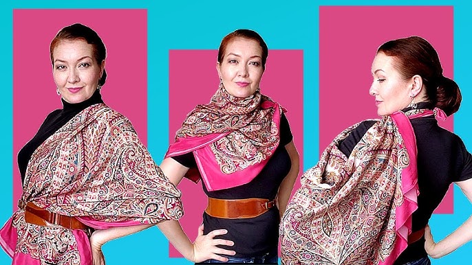 How to tie a Louis Vuitton Shawl - The Bluebell Look - video