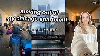 moving to nyc vlog 02. MOVING OUT OF MY CHICAGO APARTMENT, my last week in chicago & last office day