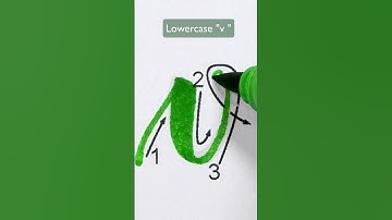 Mini tutorial : learn to write  « V » with a brush pen #moderncalligraphy #calligraphy  #lettering