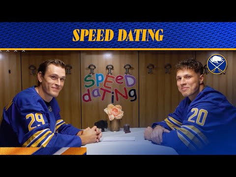 "We're Going To Spain!" | Beck Malenstyn and Jiri Kulich Go Speed Dating | Buffalo Sabres