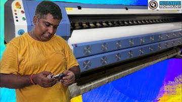 Konica 512i Flex printing machine #machine #youtube #solvent #shorts #technology 