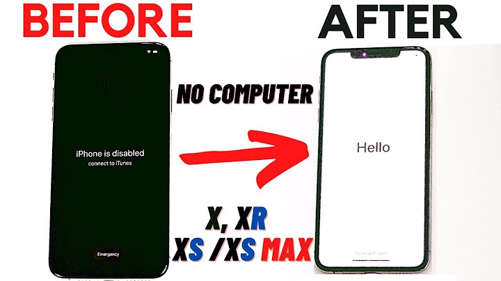 How to unlock iphone xs max forgot passcode without computer