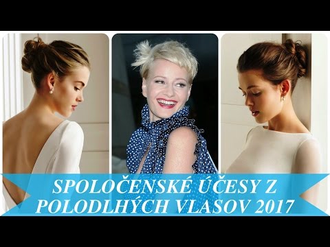 Spoločenské účesy z polodlhých vlasov 2017