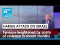 Hamas attack on Israel: Military tension heightened by spate of violence in recent months