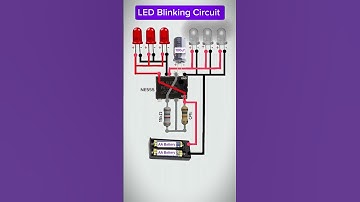 LED Blinking Circuit | Bulb Circuit Working Explanation #shorts #tech #led