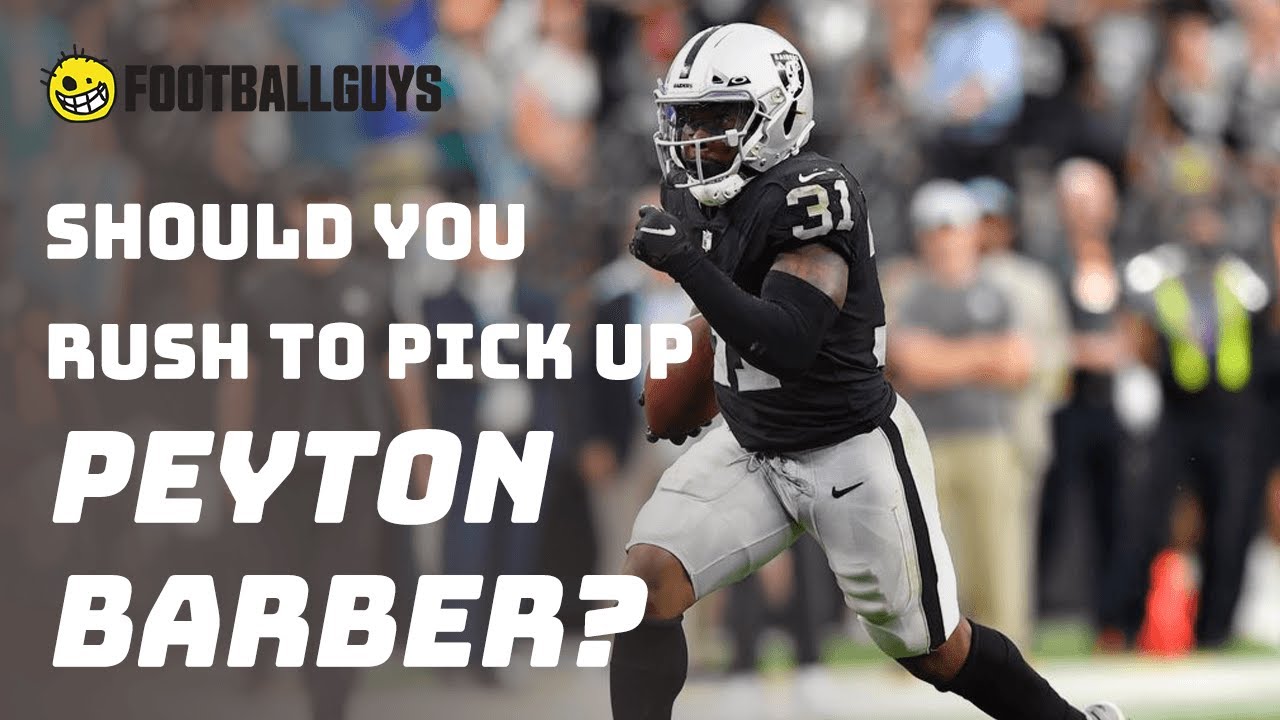 Should You Rush to Pick Up Peyton Barber? || Footballguys || Fantasy Football 2021