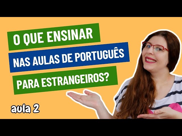 Planejamento de Aulas - Curso de Português para Estrangeiros