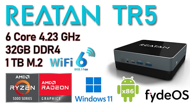 저렴한 가격에 높은 성능! REATAN TR5 5600U Ryzen 5 Windows 11 NUC 미니 PC 리뷰