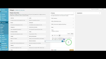 Como funciona en el widget de html de WordPress 4.8