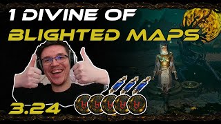 1 Divine Of T13 Blighted maps In 3.24 Path Of Exile Necropolis - Analysis