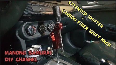 Shifter Extension and a Carbon Fiber Shift knob on the Lancer Ex CVT